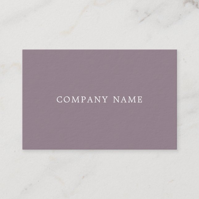 Stylish Modern Design Professional Plain Luxury Business Card (Front)