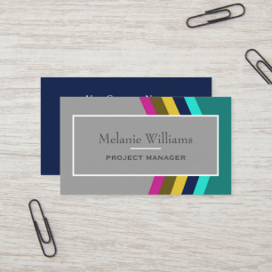 Stylish Modern Dynamic Geometric Business Card