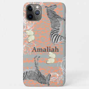 Stylish Modern Eclectic Orange Grey Yellow iPhone 11 Pro Max Case
