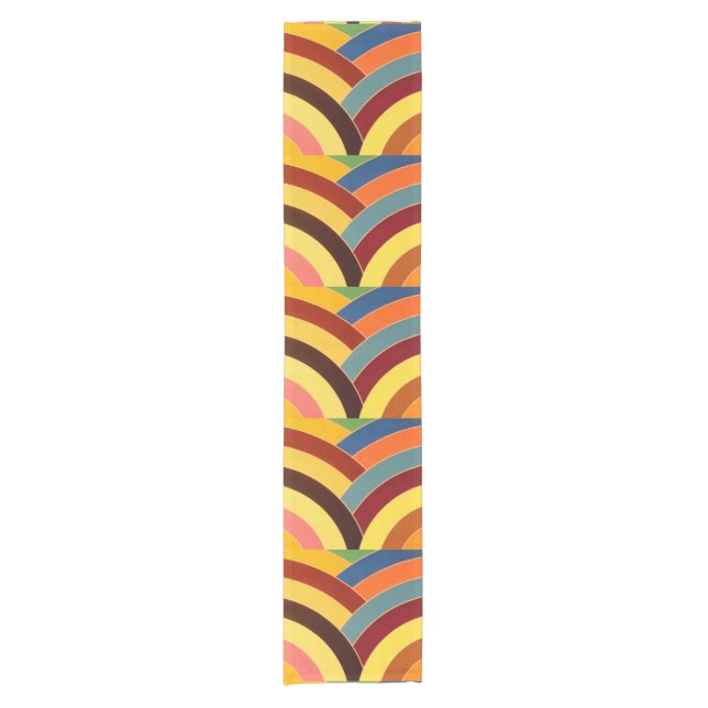 stylish modern elegant chevrons short table runner (Front)