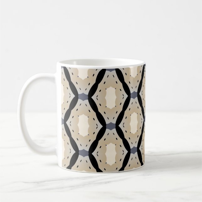 Stylish modern geometric coffee mug (Left)