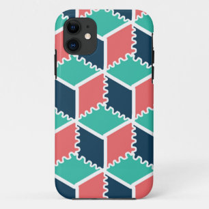 Stylish Modern Geometric Colour Cube iPhone 11 Case