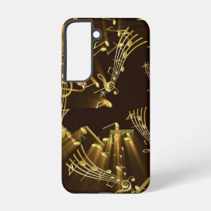 Stylish Modern Golden Notes Samsung Galaxy Case