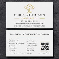 Stylish Modern Home Repairs Contractor QR Code