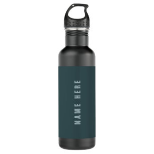 Stylish Modern Looking Name Blue Grey 710 Ml Water Bottle
