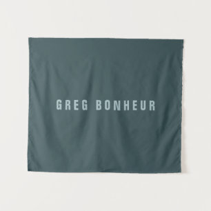 Stylish Modern Looking Name   Blue Grey Tapestry