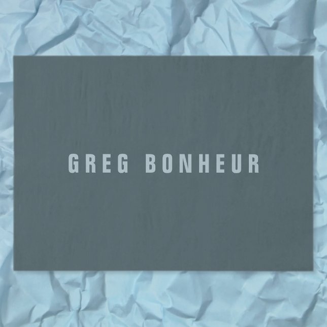 Stylish Modern Looking Name | Blue Grey Tissue Paper (Creator Uploaded)