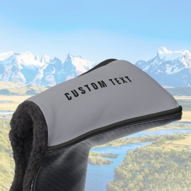 Stylish Modern Looking Name | Grey & Black Golf Head Cover (Creator Uploaded)