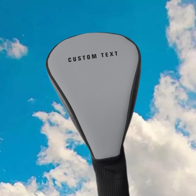 Stylish Modern Looking Name | Grey & Black Golf Head Cover (Creator Uploaded)