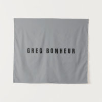 Stylish Modern Looking Name | Grey & Black