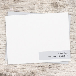 Stylish Modern Minimal Blue Grey Colorblock Card