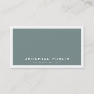 Stylish Modern Minimalist Plain Pastel Colours Business Card