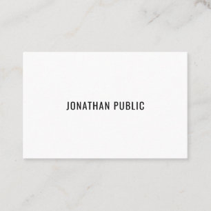Stylish Modern Minimalist Professional Template Business Card