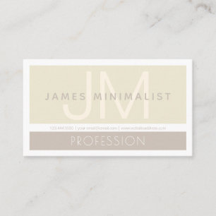 Stylish Modern Minimalist   Taupe Earth-tones Business Card