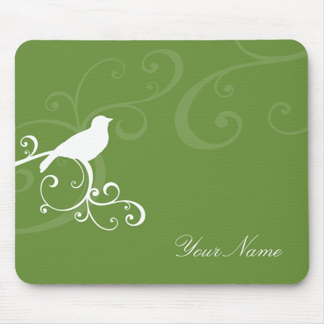 STYLISH MODERN MOUSEPAD :: whimsicalbird 2 (Front)