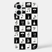 Stylish Modern Music Notes and Instruments