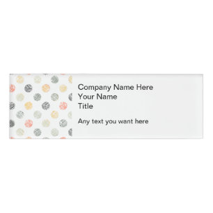Stylish Modern Name Tag