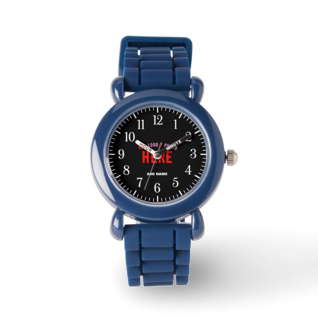 STYLISH MODERN NAVY BLUE UNIQUE VERIFIED BRANDED WATCH (Front)