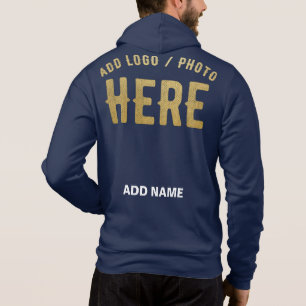 STYLISH MODERN NAVY BLUE VERIFIED BRANDED HOODIE