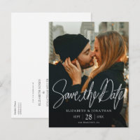 Stylish Modern Photo Save the Date Wedding 