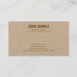 Stylish Modern Professional Elegant Brown Business Card