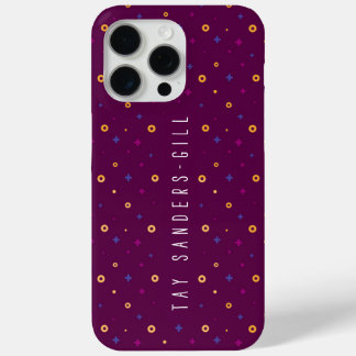Stylish Modern Purple iPhone 15 Pro Max Case