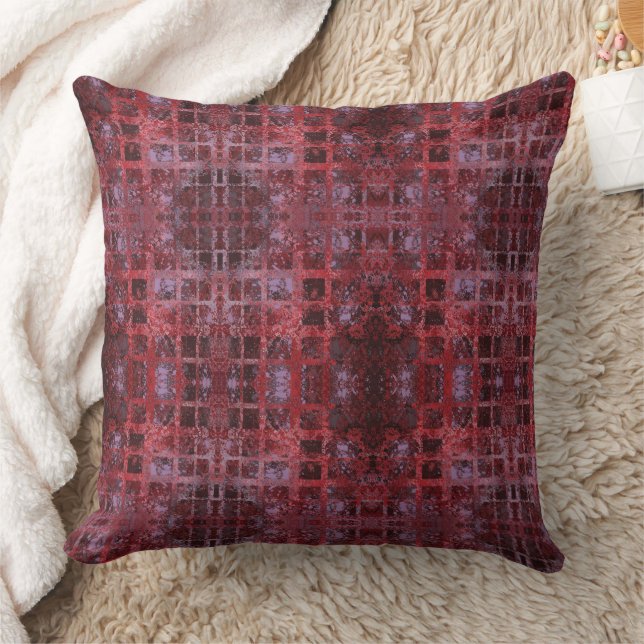 Stylish Modern Red Stripes Cushion (Blanket)