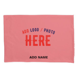 STYLISH MODERN SALMON PINK VERIFIED BRANDED PILLOWCASE