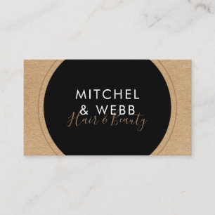 Stylish Modern Signature Rustic Kraft Business Card