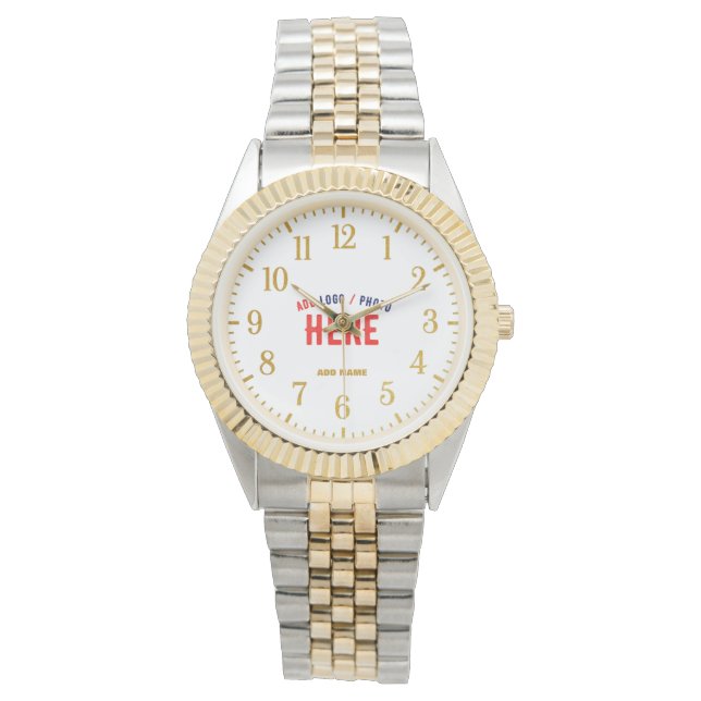 STYLISH MODERN SILVERY GOLDEN VERIFIED BRANDED WATCH (Front)