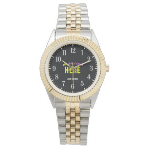 STYLISH MODERN SILVERY GOLDEN VERIFIED BRANDED WATCH