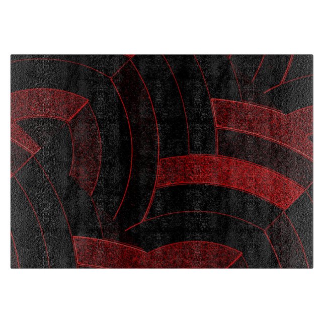 stylish modern sophisticated chevron cutting board (Front)
