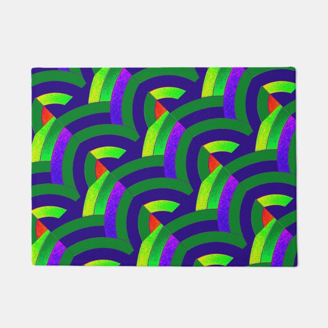 stylish modern sophisticated chevron doormat (Front)