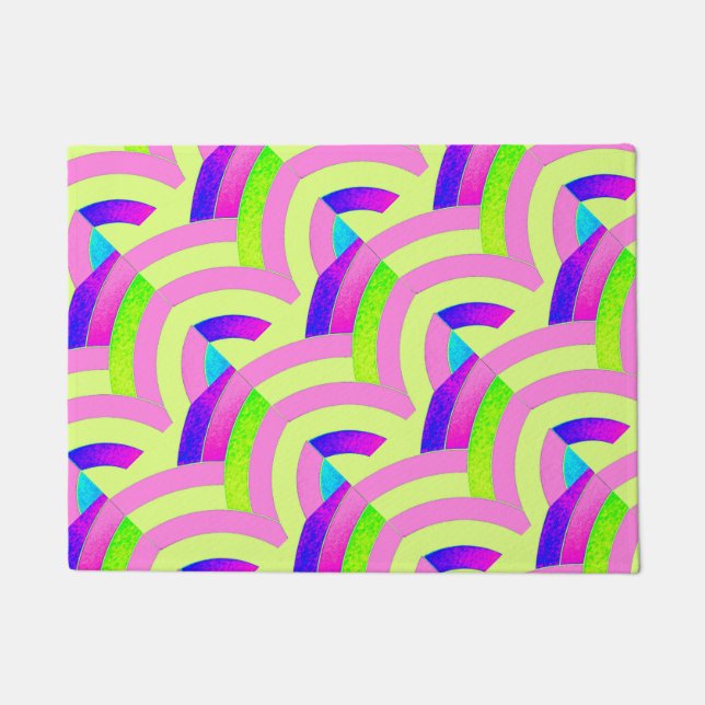 stylish modern sophisticated chevron doormat (Front)