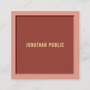 Stylish Modern Template Professional Luxury Elite Square Business Card