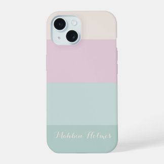 Stylish Modern Typography Monogram iPhone 15 Case