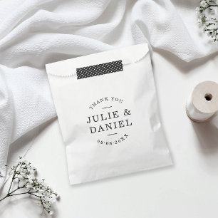 Stylish Modern Wedding Thank You Favour Bags