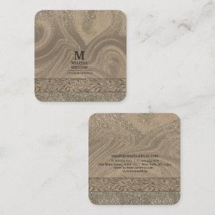 Stylish Modern Wooden Craft Paper Business Card
