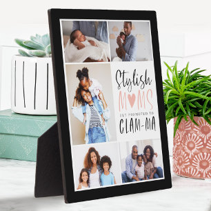 Stylish Moms Get Promoted To Glam-ma Photo Collage Plaque