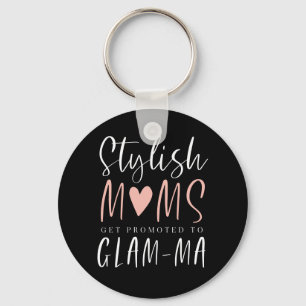 Stylish Moms Get Promoted To Glam-ma Typographic Key Ring