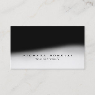 Stylish Monogram Black Grey Trendy Business Card