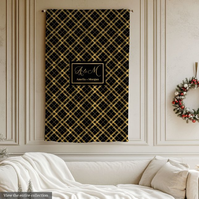 Stylish Monogram Blanket for Bridesmaid Gift (Stylish Monogram Blanket for Bridesmaid Gift)