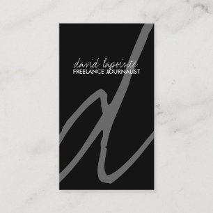 Stylish Monogram Business Cards