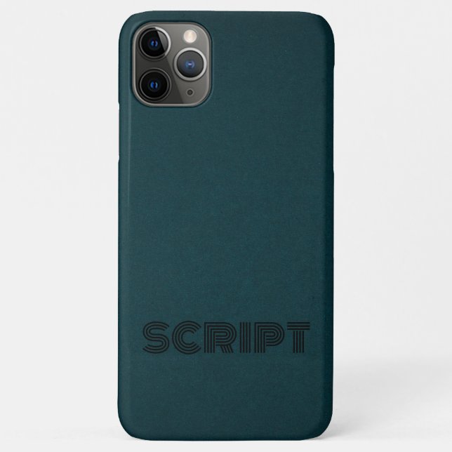 Stylish Monogram Dark Green Script  Case-Mate iPhone Case (Back)