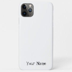 Stylish Monogram   Modern Minimalist White Script  iPhone 11 Pro Max Case