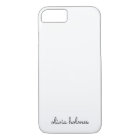 Stylish Monogram | Modern Minimalist White Script