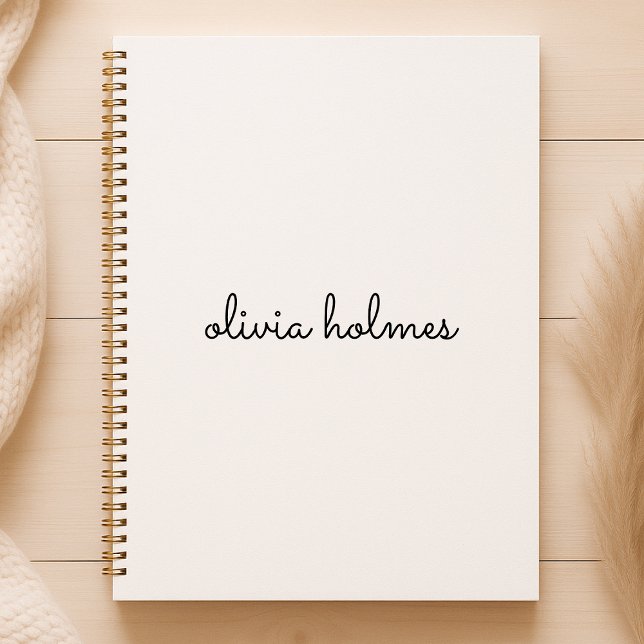 Stylish Monogram | Modern Minimalist White Script Planner (Creator Uploaded)
