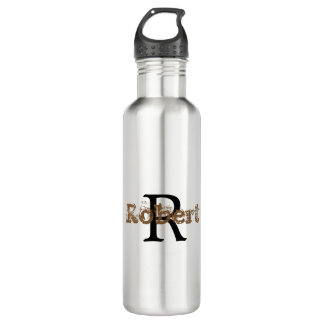 Stylish Monogram Name Initial Modern  710 Ml Water Bottle