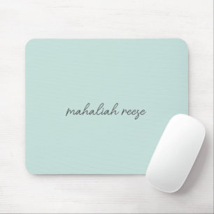 Stylish Monogram Ocean Spray Modern Script Mouse Mat