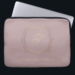 Stylish Monogram Personalised Trendy Template Laptop Sleeve<br><div class="desc">Stylish Monogram Personalised Trendy Template Laptop Sleeve.</div>